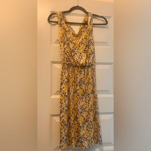 Flirty Floral Dress in Yellow